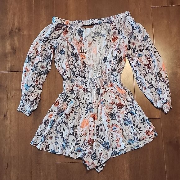 Free People Pretty & Free Romper Size Small - Picture 5 of 6